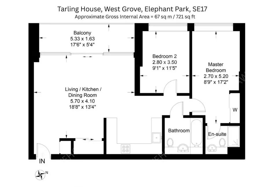 倫敦租房Tarling House 2B