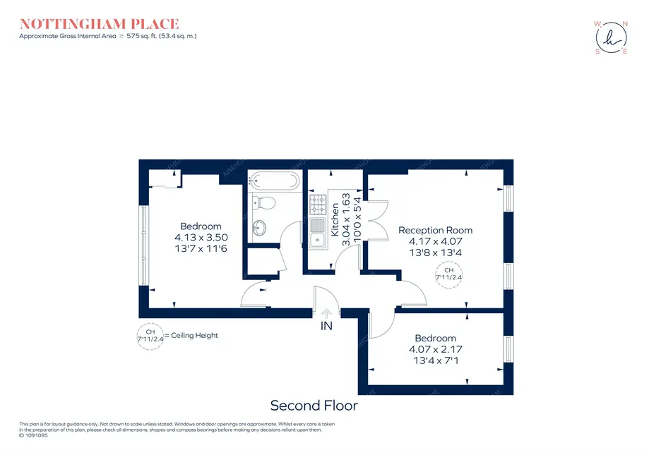 倫敦租房Nottingham Place 2B