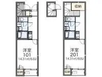 Sendai RentalsLEONEXT Pastoral Kaminoyama II