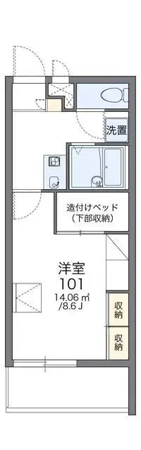 kaizukaSingle Apartment Rentals[Single Apartment]leopalace Prosperer KOKADO