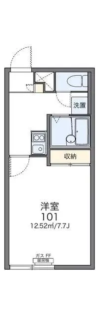 kushiroSingle Apartment Rentals[Single Apartment]leopalace Horikawacho III