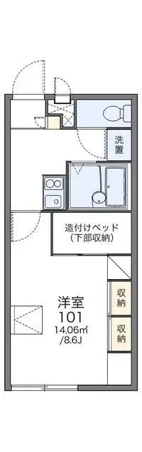 OkayamaSingle Apartment Rentals[Single Apartment]leopalace Etoile