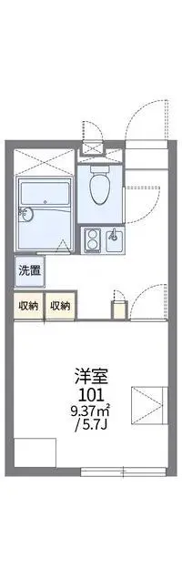 OkayamaSingle Apartment Rentals[Single Apartment]leopalace Tera