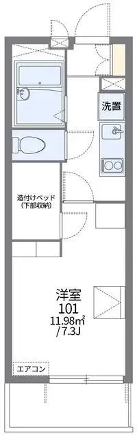 sakaiminatoSingle Apartment Rentals[Single Apartment]leopalace Le Ciel Bleu Kanaoka II