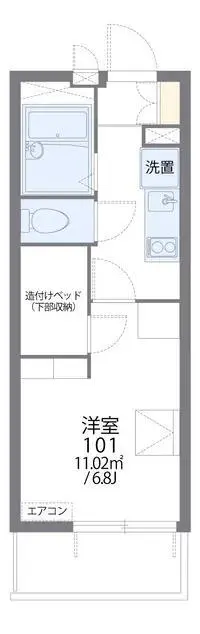 FukuokaSingle Apartment Rentals[Single Apartment]leopalace Wajiro Ekimae