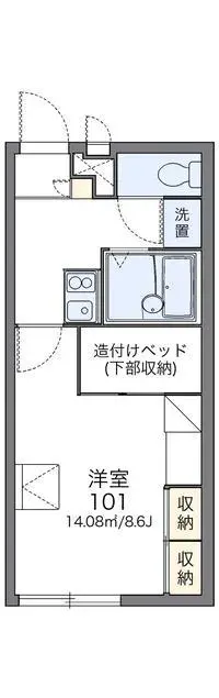 熊本市单身公寓租房[单身公寓]leopalace Shinko Dori II