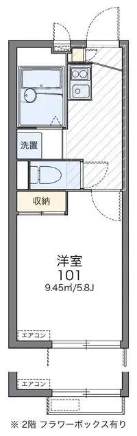TokyoPersonal housing Rentals[Personal housing]leopalace Fleur Nishi Ayase