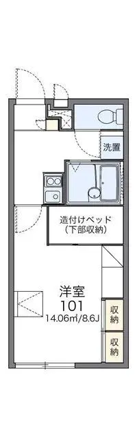 shiroishiSingle Apartment Rentals[Single Apartment]leopalace Toki