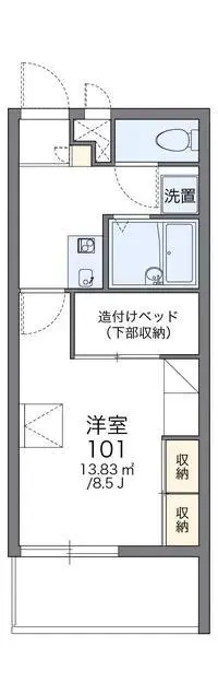 OkinawaSingle Apartment Rentals[Single Apartment]leopalace Comfort Oroku
