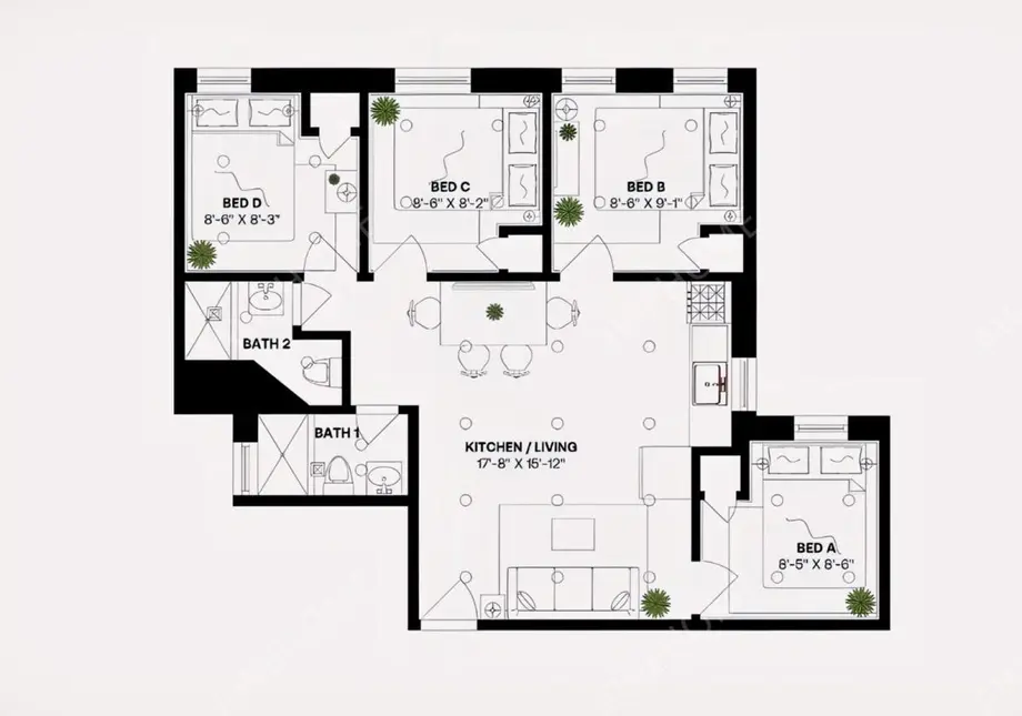 NewYorkshort-term accommodation Rentals[short-term accommodation]15 West 107th Street