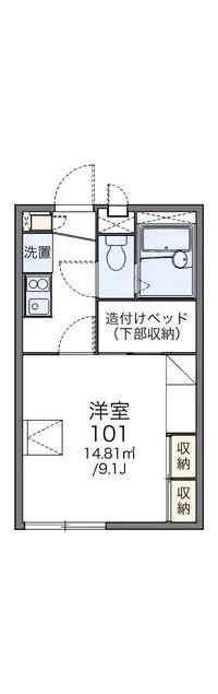 toyamaSingle Apartment Rentals[Single Apartment]leopalace Keihin Tatemono Mizuhashi Heim B