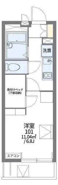 KawasakiSingle Apartment Rentals[Single Apartment]leopalace Brown Port Aoki