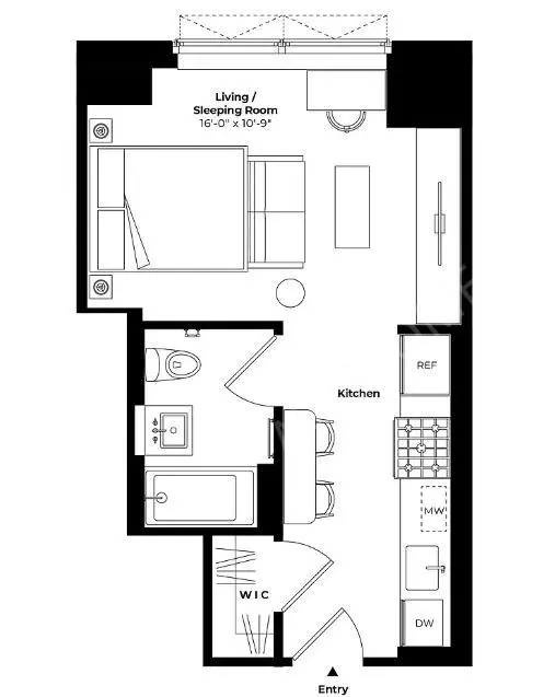 NewYorkSingle Apartment Rentals[Single Apartment]Skyline Tower