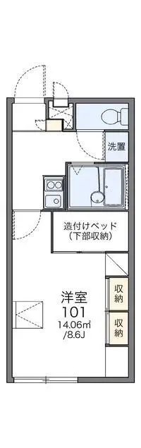 ChibaSingle Apartment Rentals[Single Apartment]leopalace Chateau A