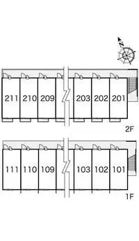 OkayamaSingle Apartment Rentals[Single Apartment]leopalace Nanki Heim II