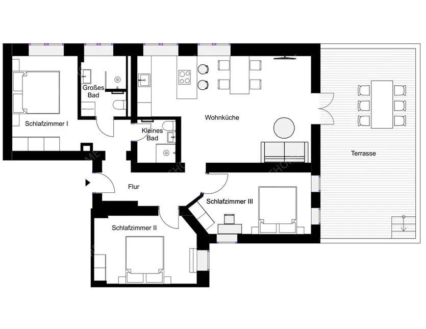 Berlin RentalsLuxurioese  frisch sanierte  gemutliche 4-Zimmer-W