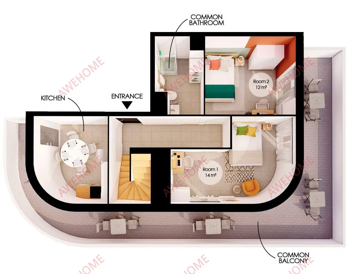 villeurbanneBNB Rentals[BNB]Honore de Balzac