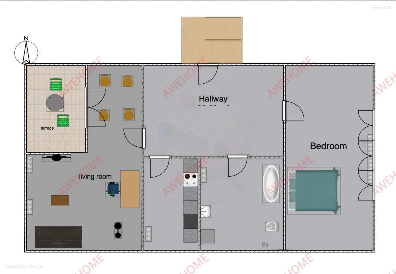 Berlin Rentalsgrossartiges helles Dachgeschoss in Kreuzberg