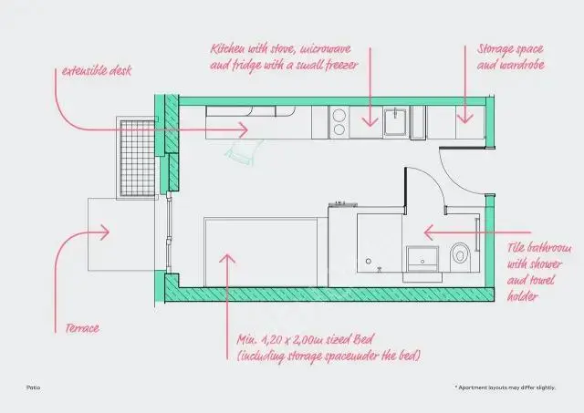 Frankfurt am Main Rentalsresidence near Marie Curie Strabe
