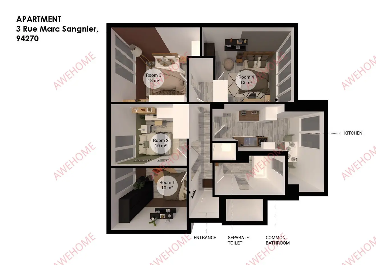 le kremlin-bicêtreshort-term accommodation Rentals[short-term accommodation]LAeropostale