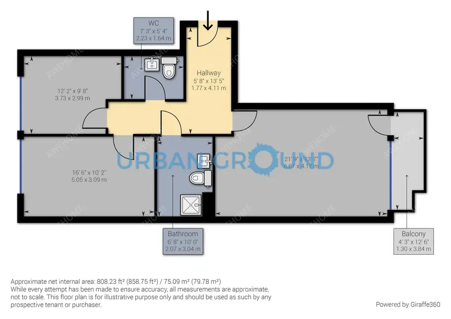 Berlin RentalsFurnished 3 Room apartment with Balcony in Mitte