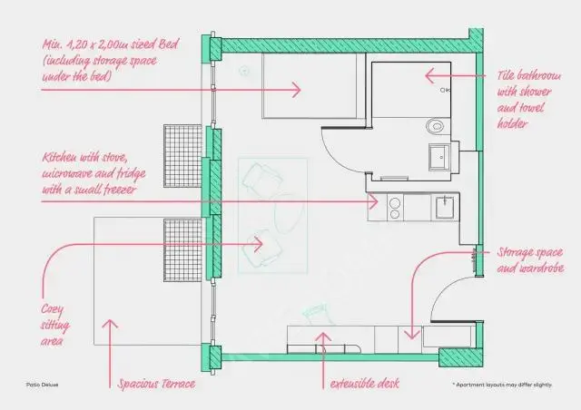 Frankfurt am Main Rentalsresidence near Marie Curie Strabe