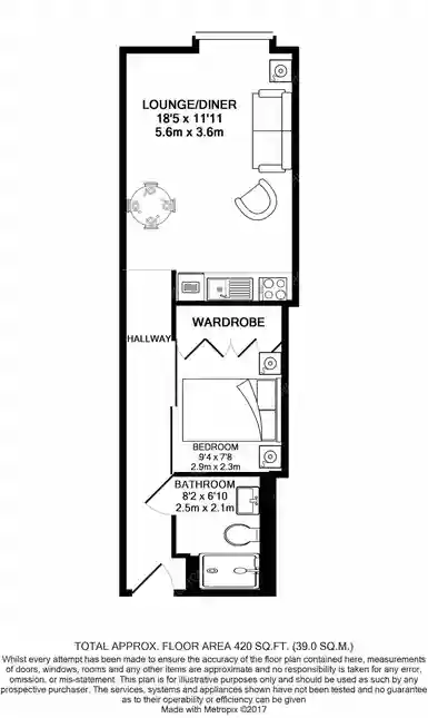 倫敦租房Marconi House 1 bed flat
