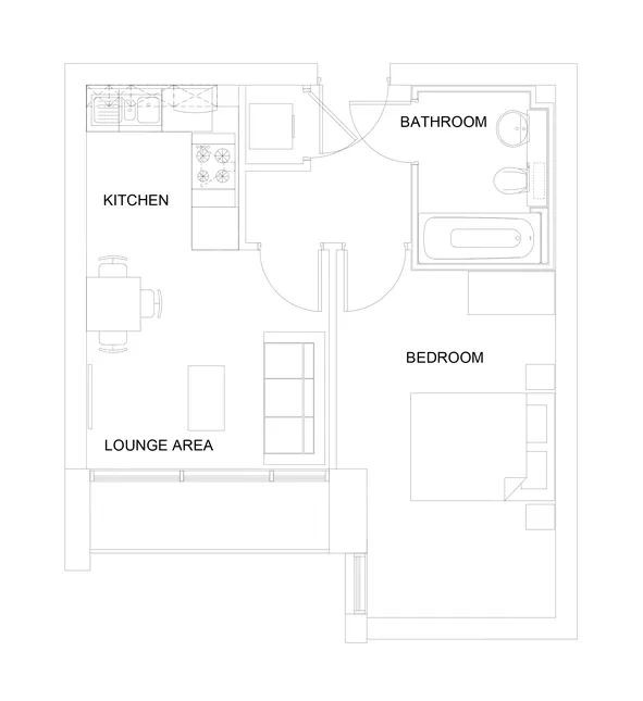 倫敦租房Denison House 1 bed flat