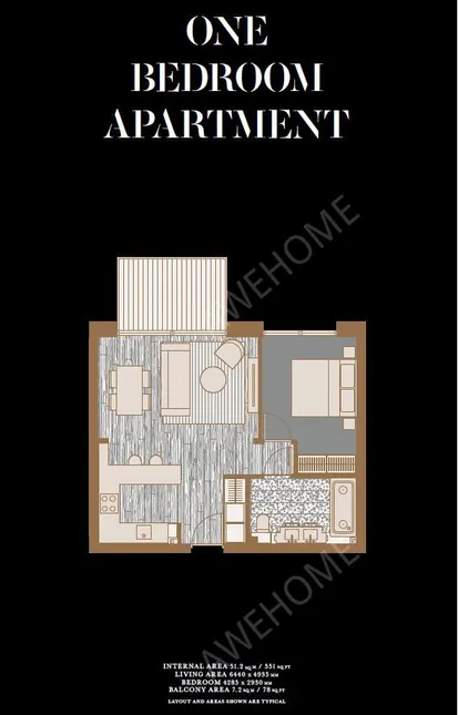 倫敦租房The Modern 1 bed flat