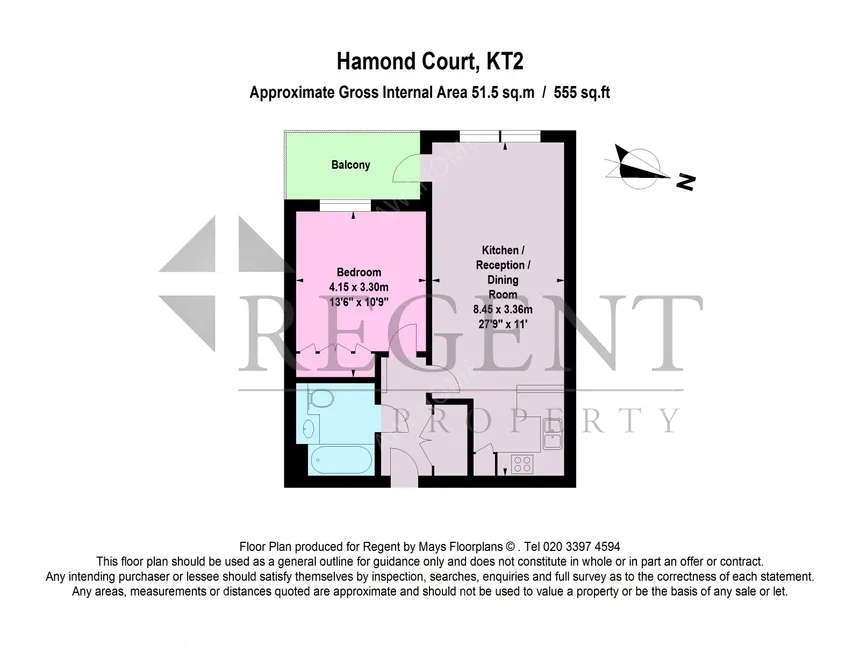 倫敦租房Hamond Court 1 bed flat