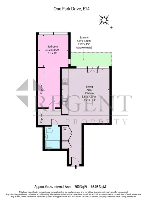 倫敦租房Park Drive 1 bed flat
