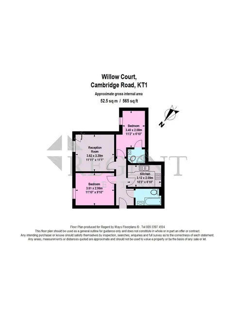 倫敦租房Willow Court 2 bed flat