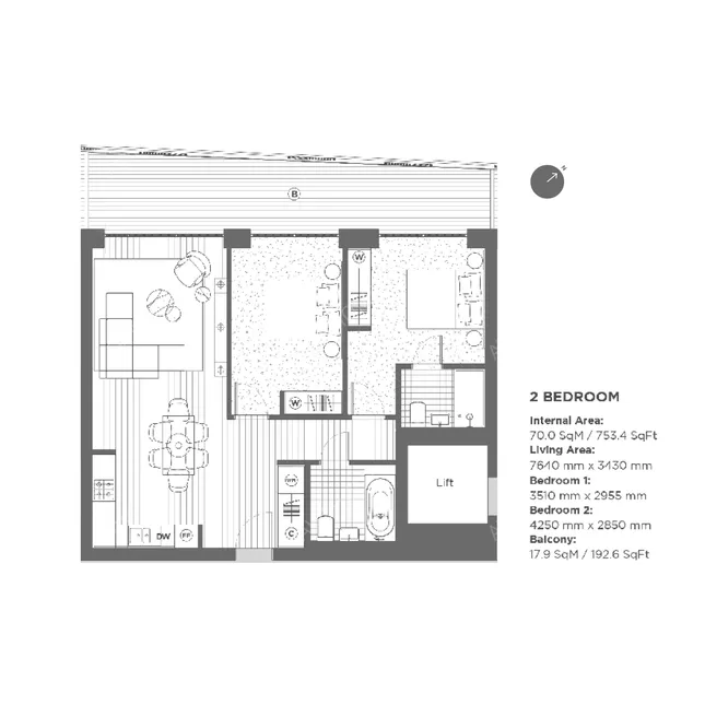 倫敦租房Marco Polo Tower 2 bed flat