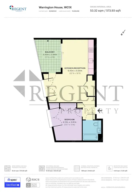 倫敦租房Warrington House 1 bed flat