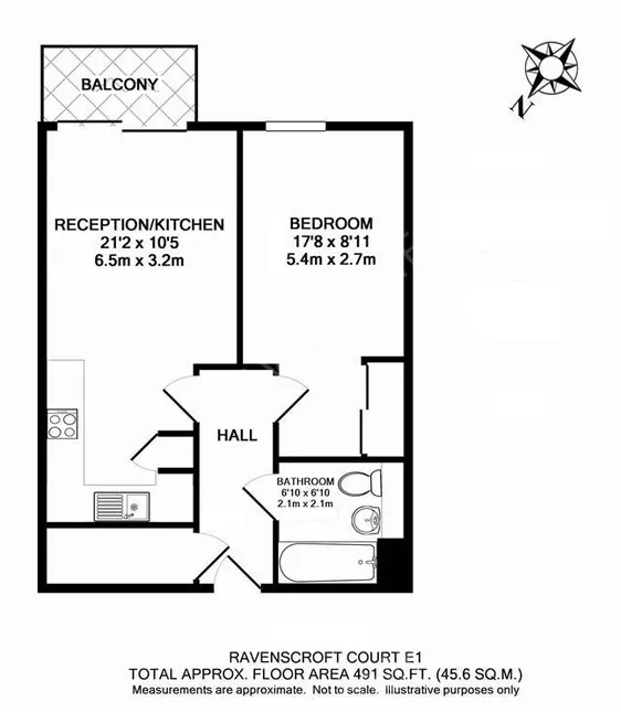 倫敦租房Essian Street 1 bed flat