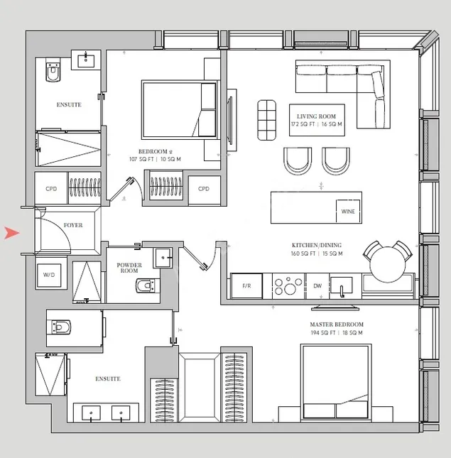 倫敦租房Hanover Square 2 bed flat