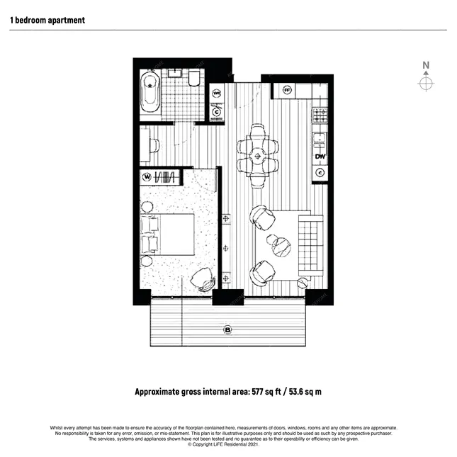 倫敦租房John Cabot House 1 bed flat