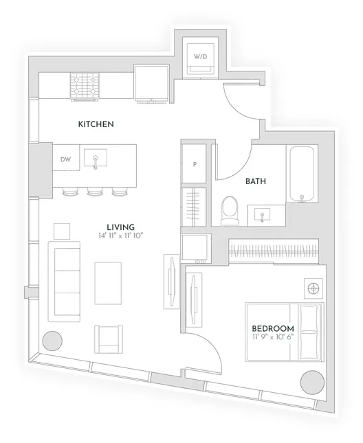 芝加哥租房Avra West Loop Apartments