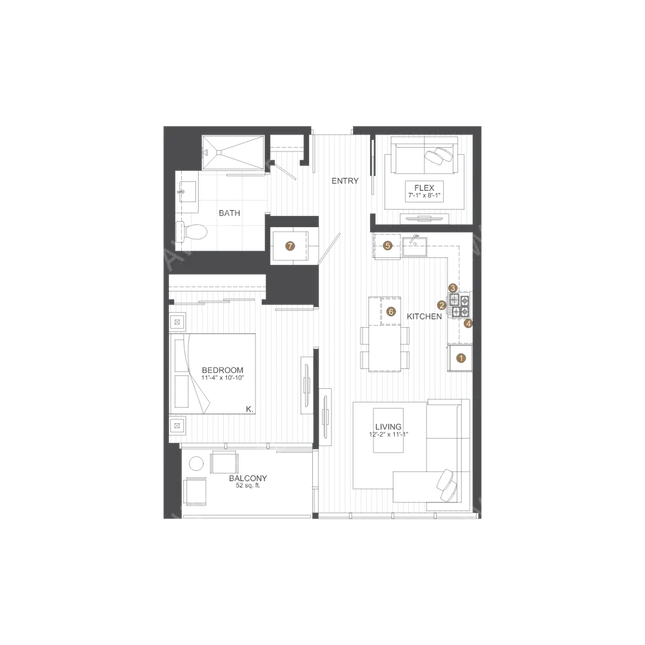 芝加哥租房Luxury River North Rental Apartments