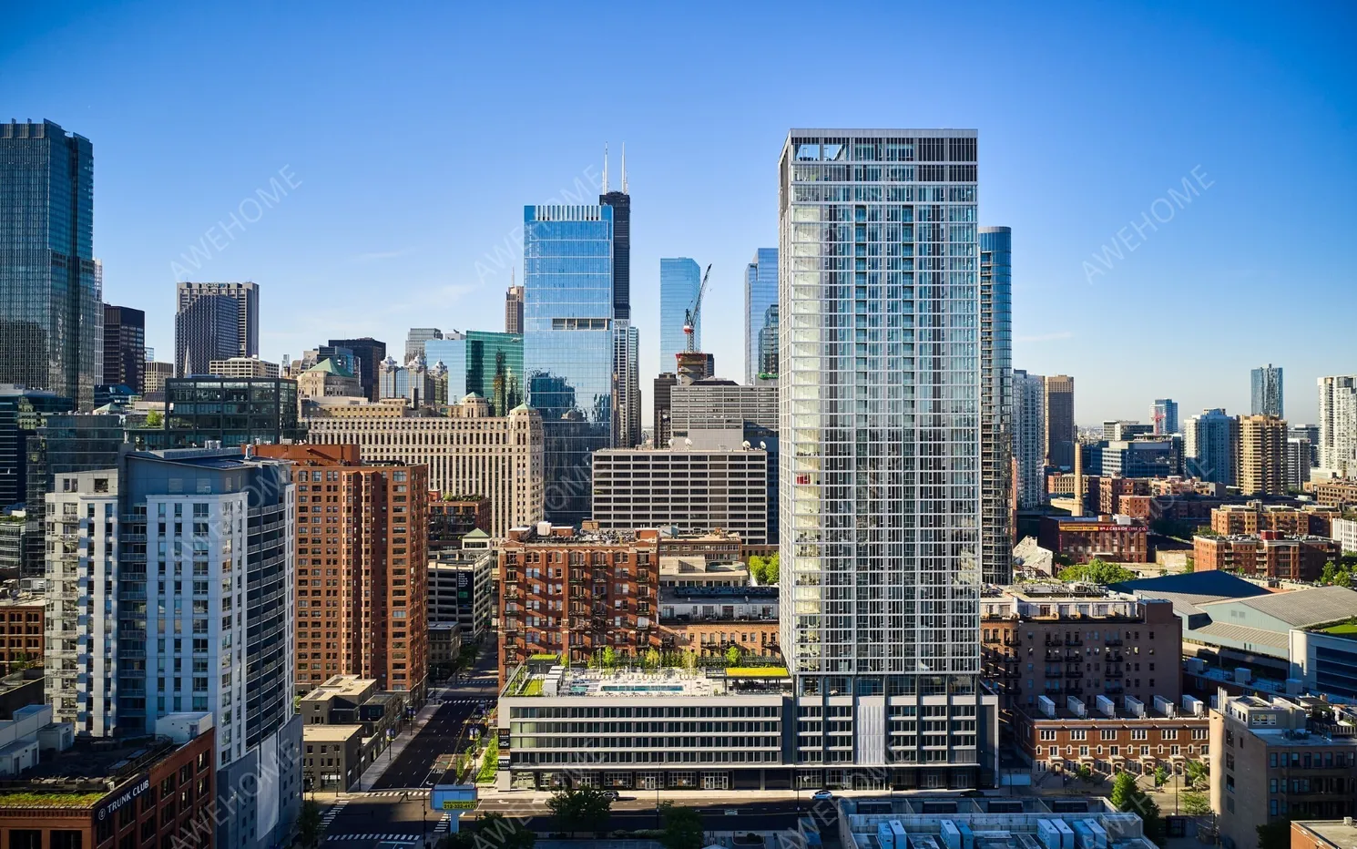 芝加哥租房Luxury River North Rental Apartments