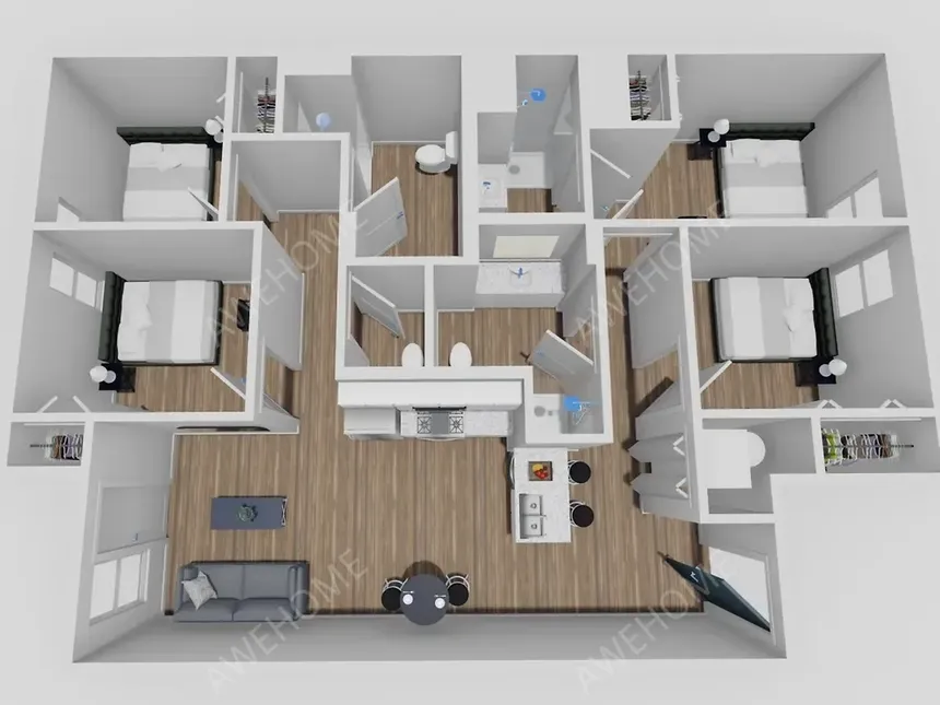 尚佩恩租房Champaign South 3rd Lofts