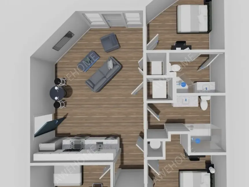 尚佩恩租房Champaign South 3rd Lofts