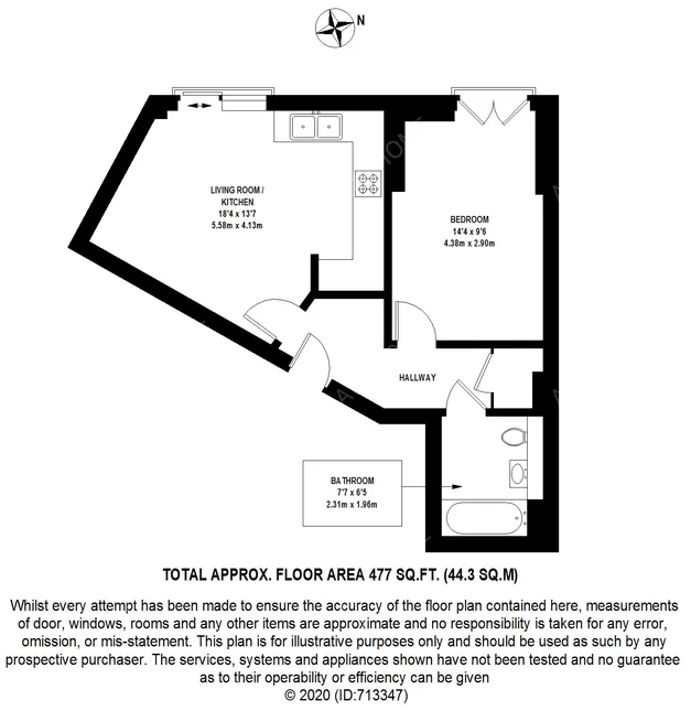 倫敦租房Salamanca Place 1 bed flat