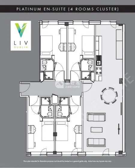 都柏林短租房租房[短租房]LIV DUBLIN