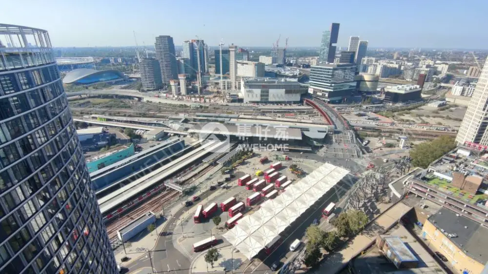 伦敦租房伦敦Stratford Station 新房一室一厅出租