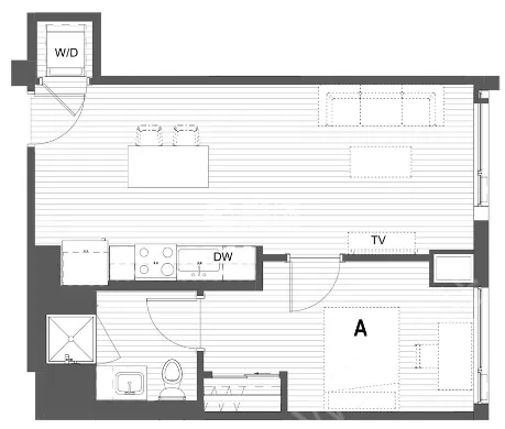 Chicago RentalsEvanston市中心公寓步行7min到西北大学