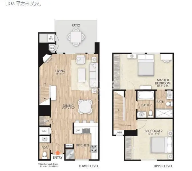 洛杉矶租房尔湾2b2.5b复式公寓出租步行到uci