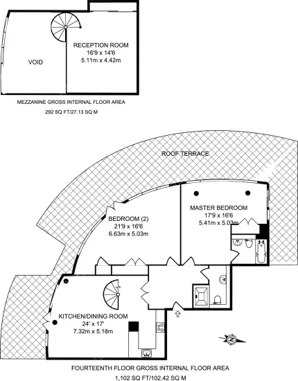 伦敦租房近金丝雀码头顶层Penthouse