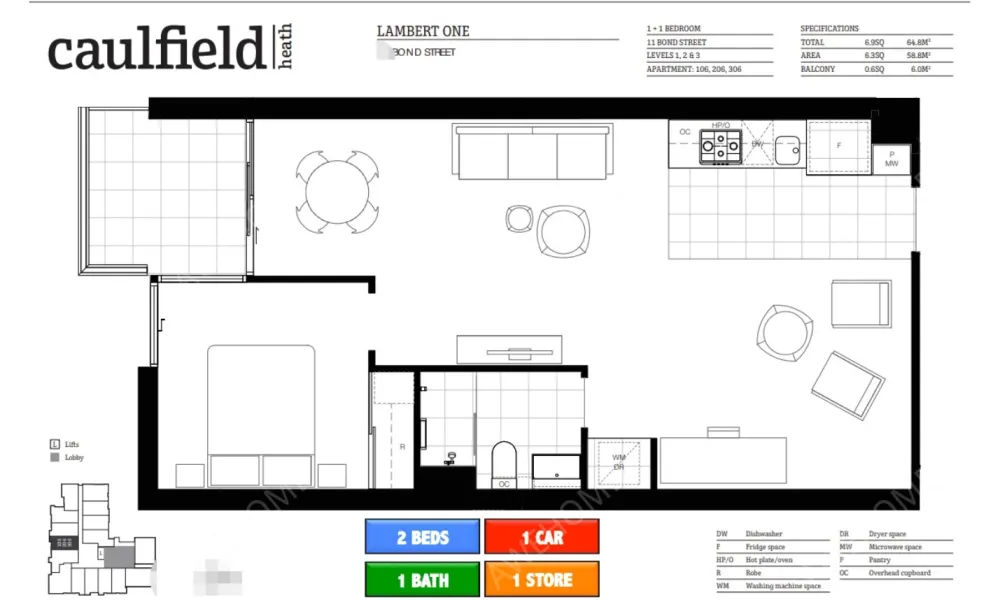 墨尔本租房莫纳什 Caulfield 校区 health 1b1b 转租