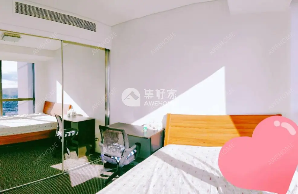 布里斯班租房UQ QUT IES房源City Apartment次卧